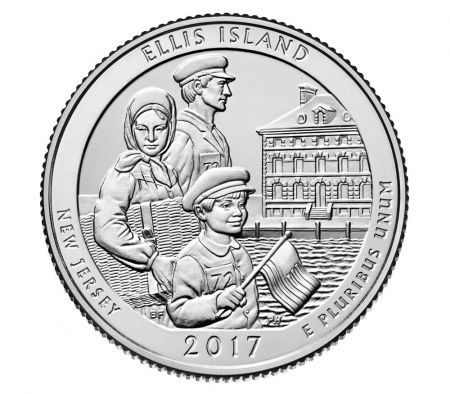 USA 1/4 Dollar  Ellis Island - S San Francisco - 2017