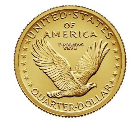 USA 1/4 Dollar, Standing Liberty Quarter Centennial Or Coin 2016