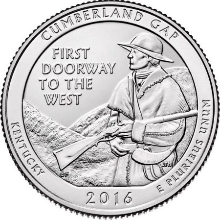 USA 1/4 Dollar Cumberland Gap - 2016 S San Francisco