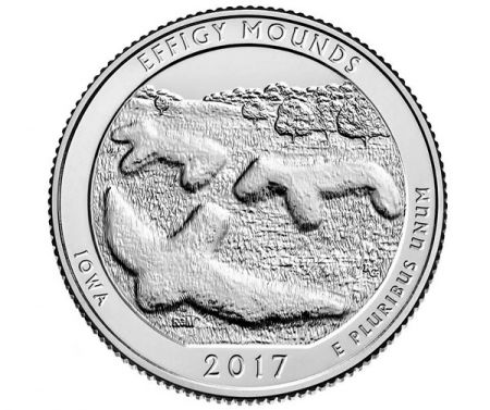 USA 1/4 Dollar Effigies Mounds - D Denver - 2017