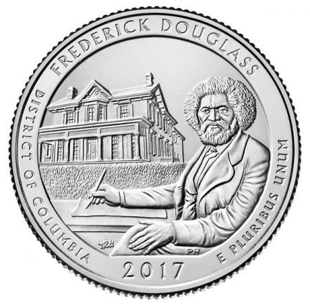 USA 1/4 Dollar Frederick Douglass Park - P Philadelphie - 2017