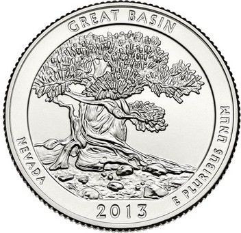 USA 1/4 Dollar Great Basin - 2013 P Philadelphie