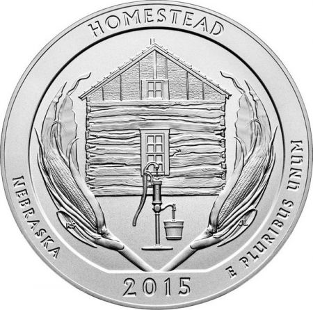 USA 1/4 Dollar Homestead - 2015 D Denver