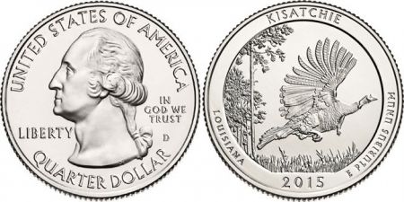 USA 1/4 Dollar Kisatchie - 2015 P Philadelphie