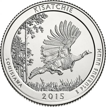 USA 1/4 Dollar Kisatchie - 2015 S San Francisco