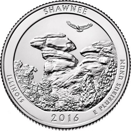USA 1/4 Dollar Shawnee National Forest - 2016 P Philadelphie
