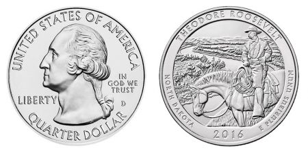 USA 1/4 Dollar Théodore Roosevelt - 2016 D Denver