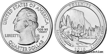 USA 1/4 Dollar Yosemite