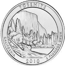 USA 1/4 Dollar Yosemite