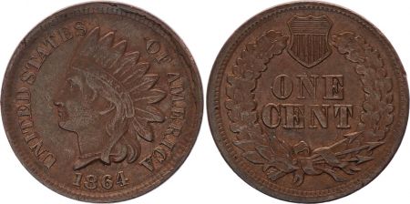 USA 1 Cent Tête d\'Indien - 1864