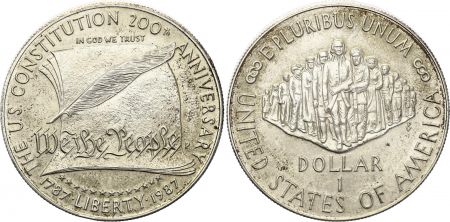 USA 1 Dollar - Constitution - 1987 - P Philadelphie - Argent