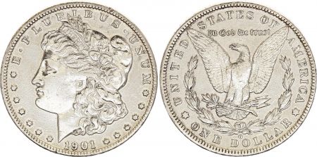 USA 1 Dollar - Morgan - Aigle - 1901 - O Nouvelle-Orléans - Argent