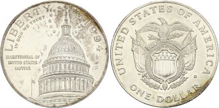 USA 1 Dollar - U.S. Capitol - 1994 - D Denver - Argent