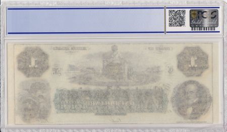 USA 1 dollar, Bank of América, Providence - 1860 - PCGS 65OPQ