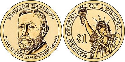 USA 1 Dollar Benjamin Harrison - 2012