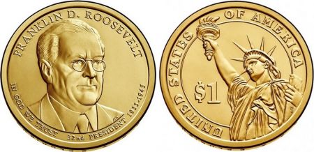 USA 1 Dollar F. Roosevelt - 2014 D Denver