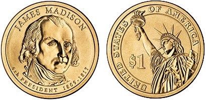 USA 1 Dollar James Madison - 2007