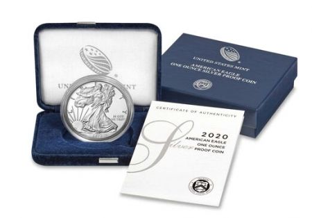 USA 1 Dollar Liberty American Eagle - 2020 - Proof  - Argent