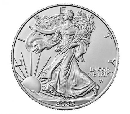 USA 1 Dollar Liberty American Eagle - 2022 - Proof  - Argent - W West Point