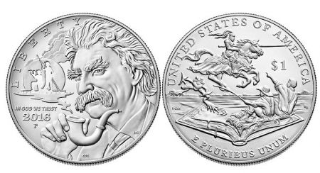 USA 1 Dollar Mark Twain - 2016 P Philadelphie