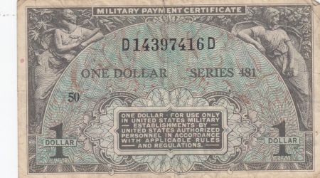 USA 1 Dollar Military Cerificate - Série 481 - 1951