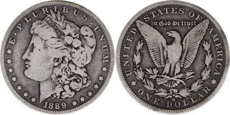 USA 1 Dollar Morgan - 1889 - Aigle O Nouvelle Orléans