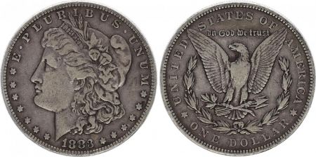 USA 1 Dollar Morgan - Aigle 1883