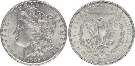 USA 1 Dollar Morgan - Aigle 1885 Argent