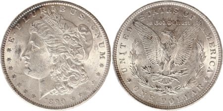 USA 1 Dollar Morgan - Aigle 1890 - Argent