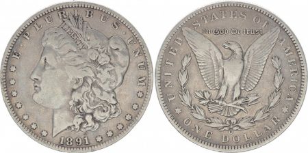 USA 1 Dollar Morgan - Aigle 1891 O Nouvelle-Orléans