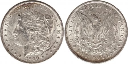 USA 1 Dollar Morgan - Aigle 1900 - Argent