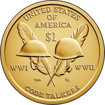 USA 1 Dollar Native American - WWI WWII 2016 D Denver