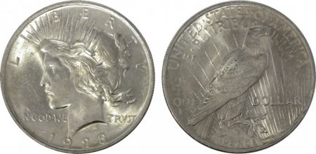 USA 1 Dollar Paix, Liberté, aigle - 1923 SPL