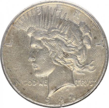 USA 1 Dollar Peace - 1922 S San Francisco Argent