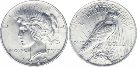 USA 1 Dollar Peace - 1923 sans atelier