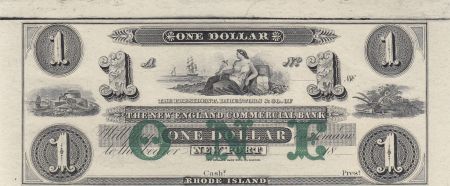 USA 1 Dollar The New England Commercial Bank - 18xx - NEUF