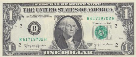 USA 1 Dollar Washington - 1963 - B2 New York - Neuf - P.443B