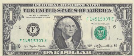 USA 1 Dollar Washington - 1977 - F6 Atlanta