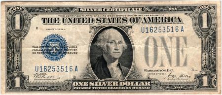 USA 1 Dollar Washington - Blue Seal 1928 A - U16253515A