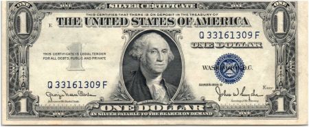 USA 1 Dollar Washington - Blue seal 1935 D - Q33161309F