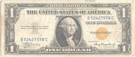 USA 1 Dollar Washington - Yellow seal 1935 A