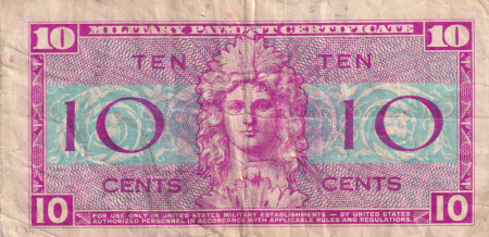USA 10 Cents - Military Cerificate - 1954 - Série 521 - Numéro 78