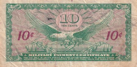 USA 10 Cents - Military Certificate - ND (1965) - Série 641 - P.M58a