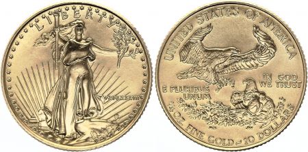 USA 10 Dollars - 1/4 once  Liberty - Aigle -1987 or