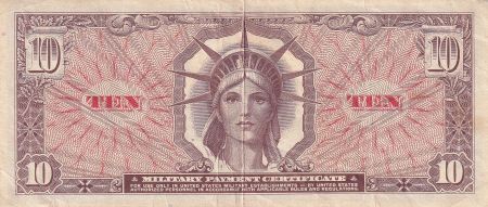 USA 10 Dollars - Military Certificate - ND (1965) - Série 641 - P.M63