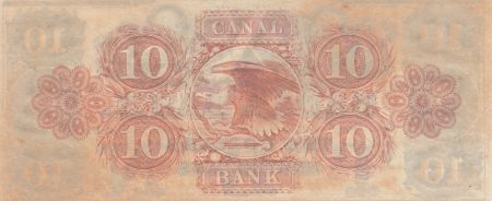 USA 10 Dollars Canal Bank 18xx - Personnages, chérubins - Série B