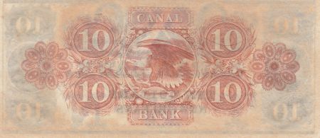 USA 10 Dollars Canal Bank 18xx - Personnages, chérubins - Série D
