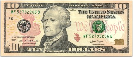 USA 10 Dollars Hamilton - Batiment du Trésor 2013 F6 Atlanta