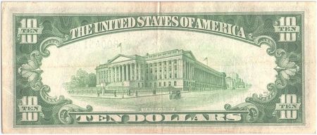 USA 10 Dollars Hamilton - Yellow seal 1934 A