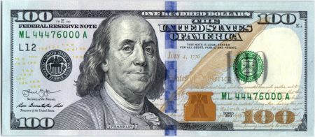 USA 100 Dollars Franklin -  L12 San Francisco - 2013